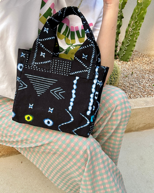 Starehe — Handgemaakte katoenen tas Donkerblauw
