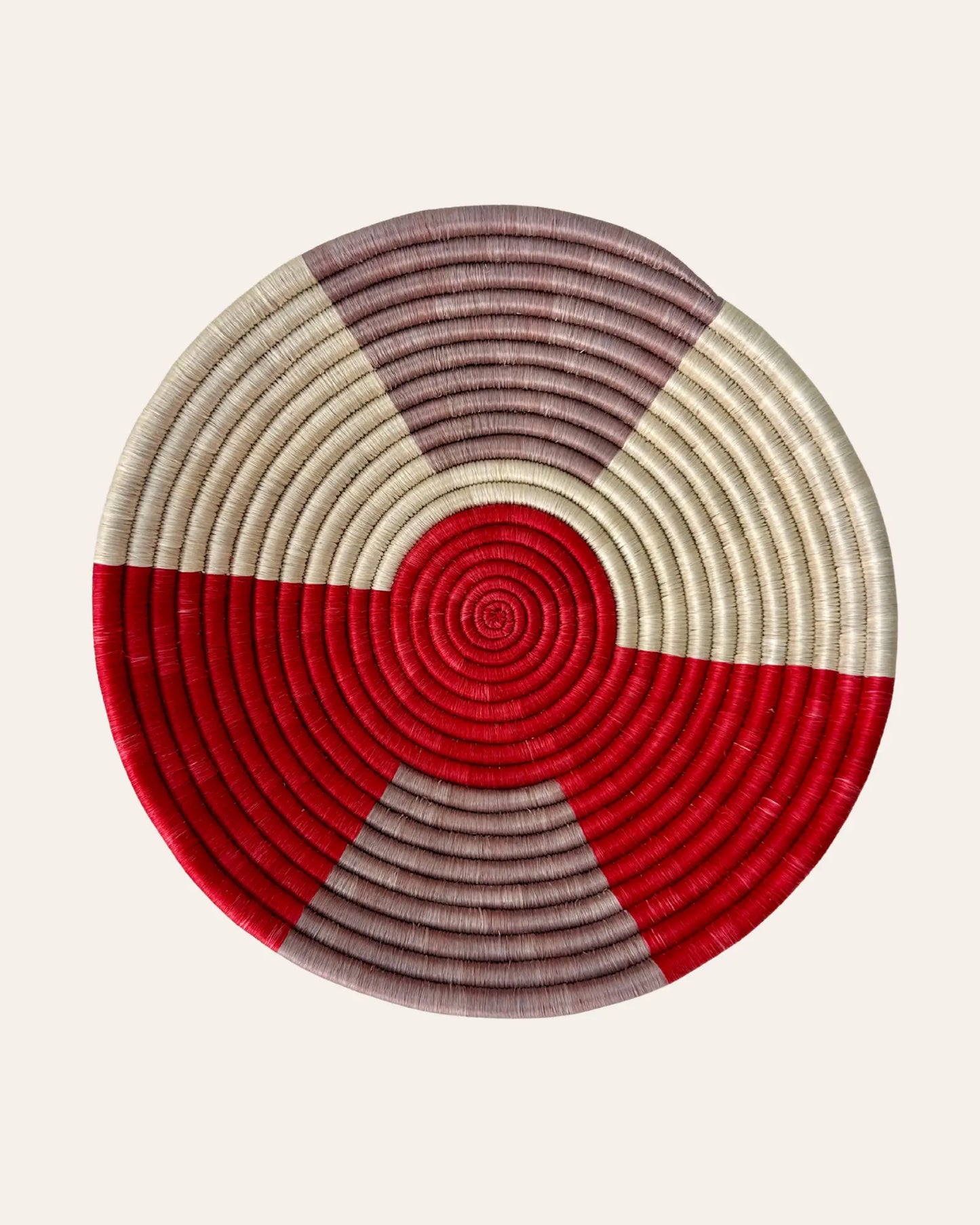 Imara - Handgemaakte wandmand Rood & Lila Tamani