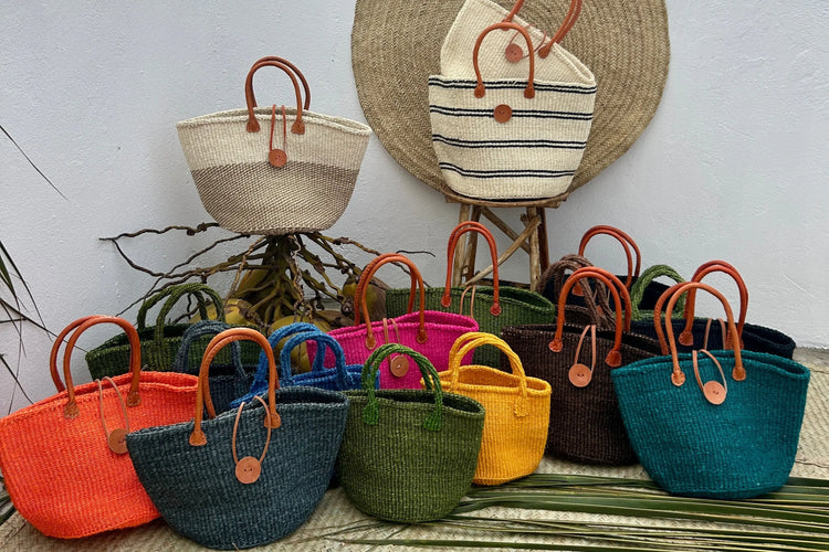 Sisal handgemaakte tassen 