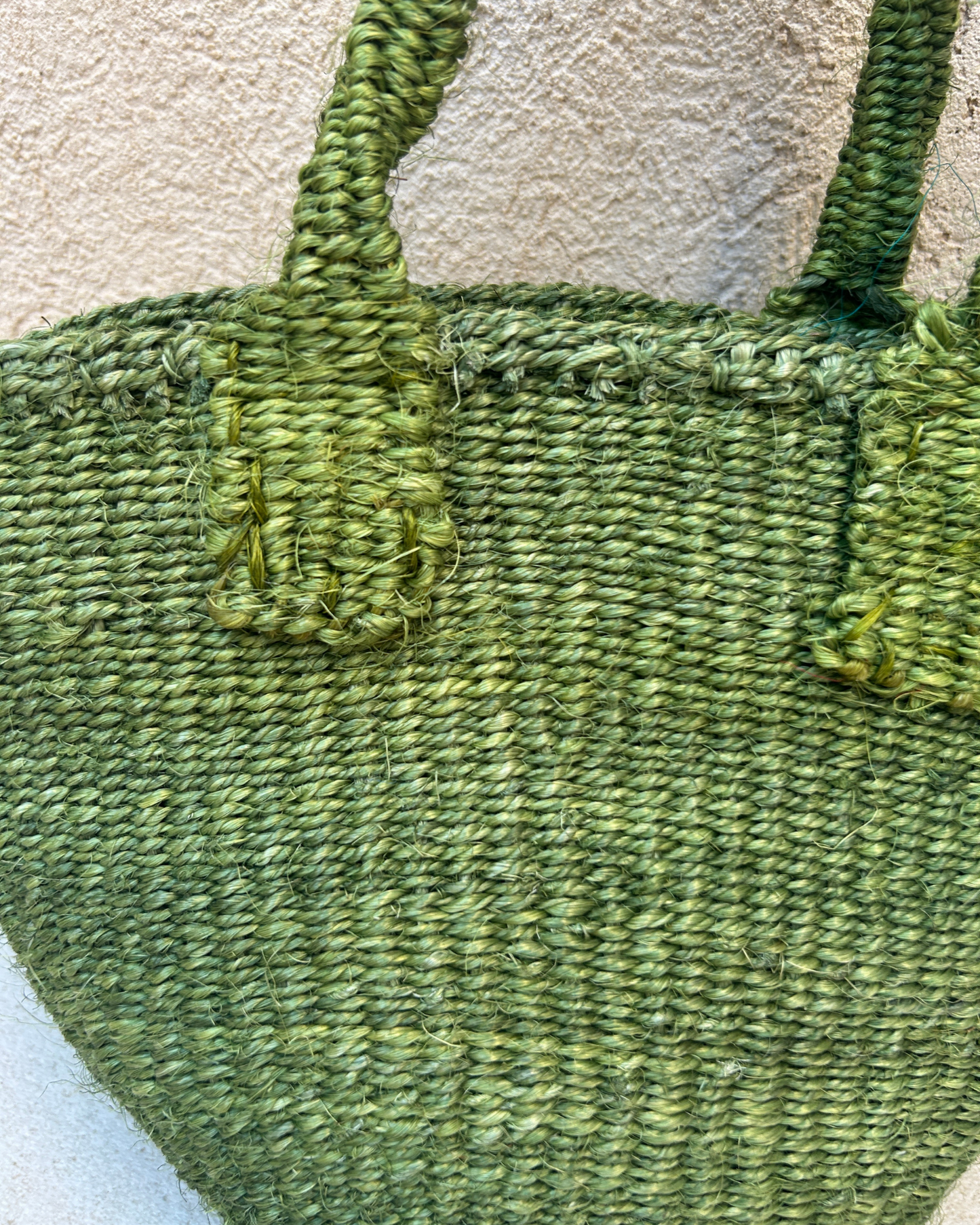 Mti — groene handgeweven tas