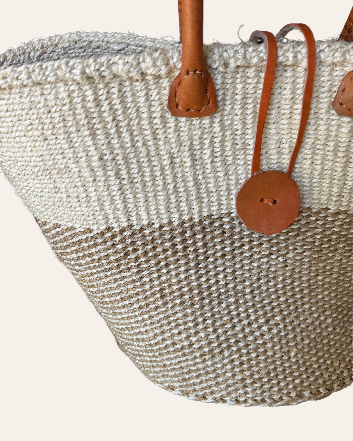 Safi Handgemaakte sisal shopper Tamani