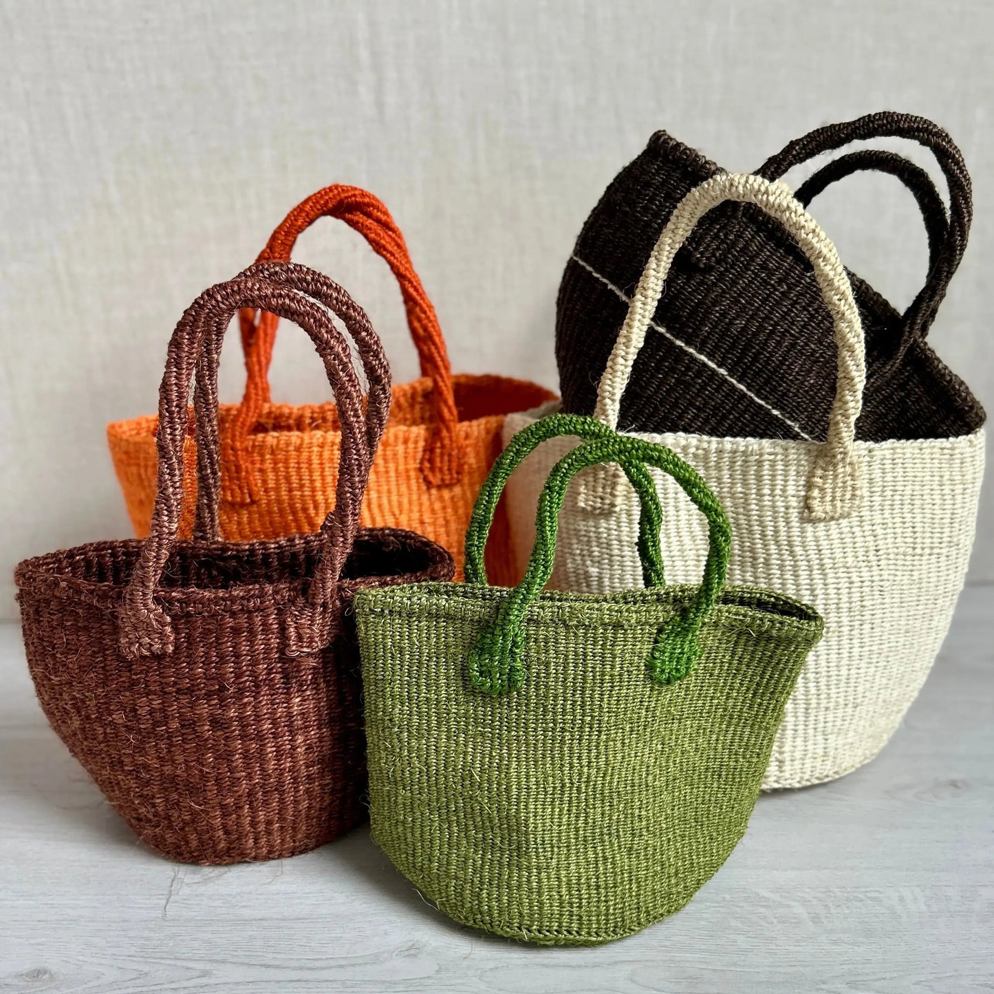 Safari sisal groen extra mini tote bag Wild and Free the store